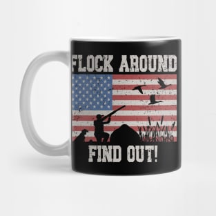 Flock Around Find Out American Flag Mug